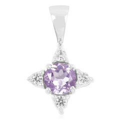 Rose de France Amethyst Silver Pendant