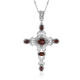 Indian Garnet Silver Necklace (Dallas Prince Designs)