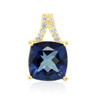 Royal Blue Topaz Silver Pendant