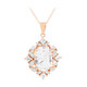 White Topaz Silver Necklace