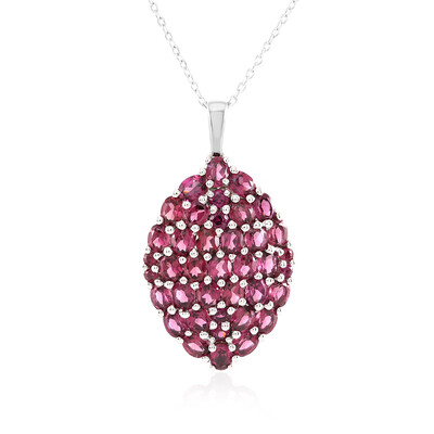 Rhodolite Silver Necklace