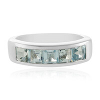 Aquamarine Silver Ring