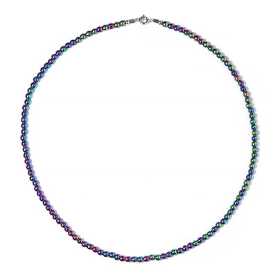 Mystic Hematite Silver Necklace