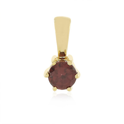 Raspberry Zircon Silver Pendant