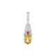 Yellow Beryl Silver Pendant