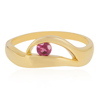 Pink Tourmaline Silver Ring