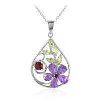 Amethyst Silver Necklace