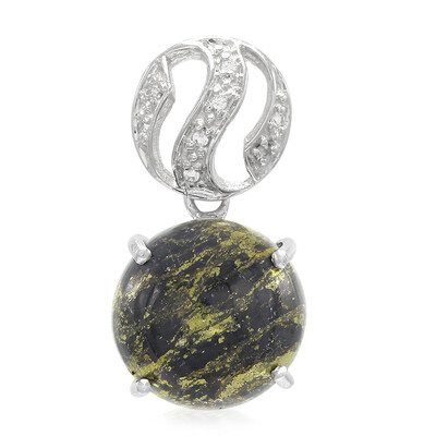 Apache Gold Stones Silver Pendant