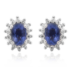 Colour Change Fluorite Silver Earrings