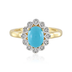 Sleeping Beauty Turquoise Silver Ring