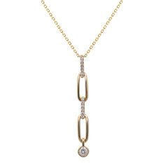14K I1 (H) Diamond Gold Necklace (CIRARI)