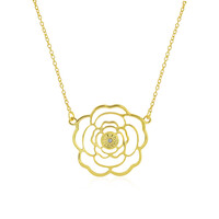 PK (J) Diamond Silver Necklace