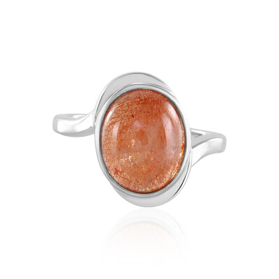 Sunstone Silver Ring