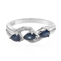Burmese Blue Sapphire Silver Ring