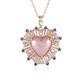 Pink Mabe Pearl Silver Necklace (Gems en Vogue)