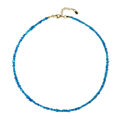 Blue Ethiopian Opal Silver Necklace