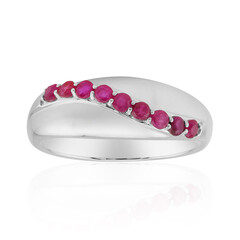 Burmese Ruby Silver Ring (Pallanova)