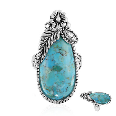 Kingman Blue Mojave Turquoise Silver Ring (Art of Nature)