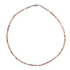 Fancy Tourmaline Silver Necklace
