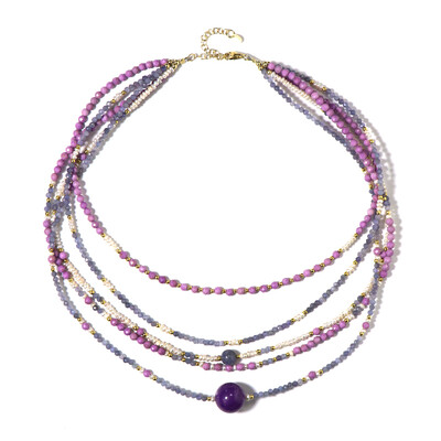 Phosphosiderite Silver Necklace (Riya)
