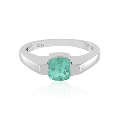 Colombian Emerald Silver Ring