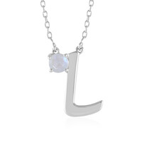 Rainbow Moonstone Silver Necklace