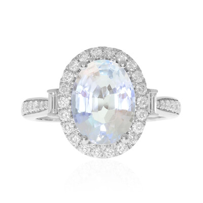 14K Rainbow Moonstone Gold Ring (CIRARI)