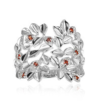 Mozambique Garnet Silver Ring