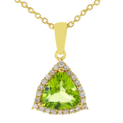 Peridot Silver Necklace