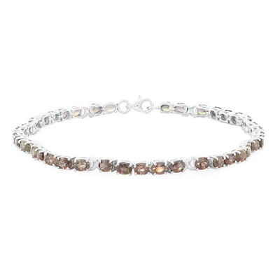 Unheated Colour Change Sapphire Silver Bracelet