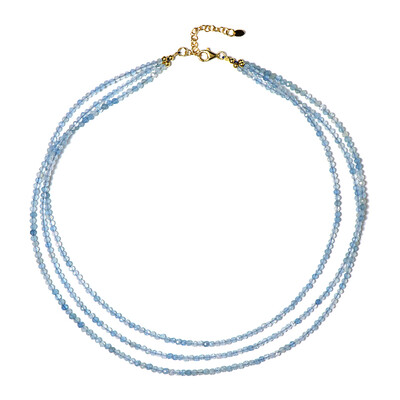 Aquamarine Silver Necklace