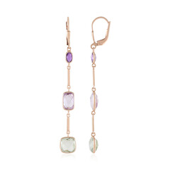 Rose de France Amethyst Silver Earrings (KM by Juwelo)