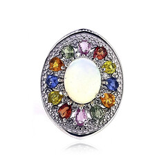 Welo Opal Silver Ring