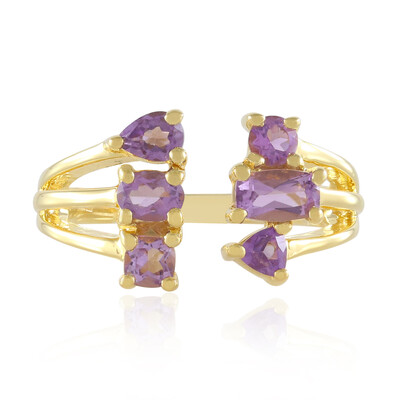 Rose de France Amethyst Silver Ring