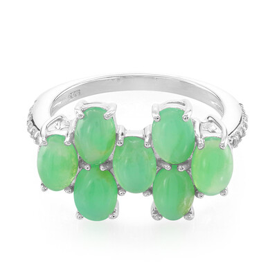 Imperial Chrysoprase Silver Ring