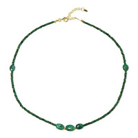 Zambian Emerald Silver Necklace