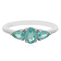 Blue Apatite Silver Ring