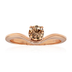 14K VS1 Argyle Rose De France Diamond Gold Ring