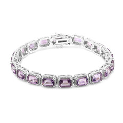 Amethyst Silver Bracelet