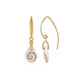 Shiva Eye Silver Earrings (Bali Barong)