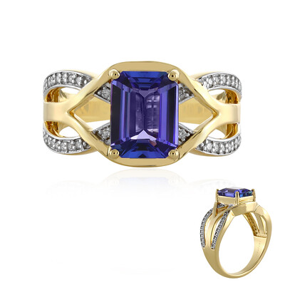 18K AAA Tanzanite Gold Ring (AMAYANI)