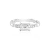 White Topaz Silver Ring