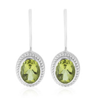 Ouro Verde Quartz Silver Earrings