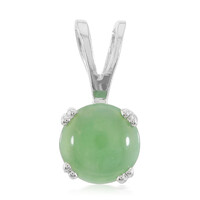 Imperial Chrysoprase Silver Pendant