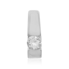 White Topaz Silver Pendant