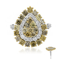 14K SI2 Fancy Diamond Gold Ring (CIRARI)