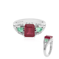 Bemainty Ruby Silver Ring
