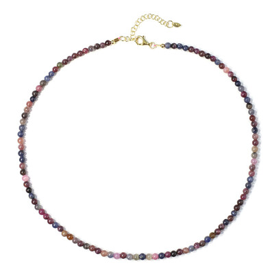 Fancy Sapphire Silver Necklace