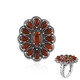 Red Onyx Silver Ring (Desert Chic)