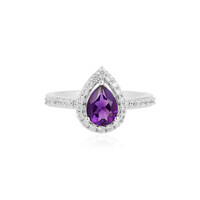 Siberian Amethyst Silver Ring
